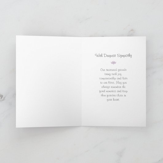 Sympathie Dog Loss Kaart - Poem on Front (Binnen)