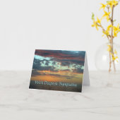 Sympathie - dood van een man kaart (Gele Bloem)