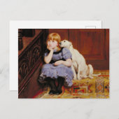 Sympathie (door Briton Riviere) Briefkaart (Voorkant / Achterkant)