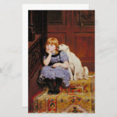 Sympathie (door Briton Riviere) Briefpapier (Voorkant / Achterkant)