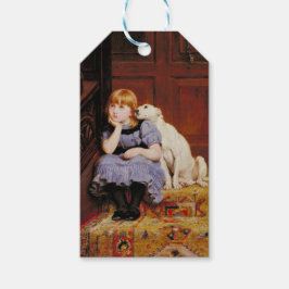 Sympathie (door Briton Riviere) Cadeaulabel