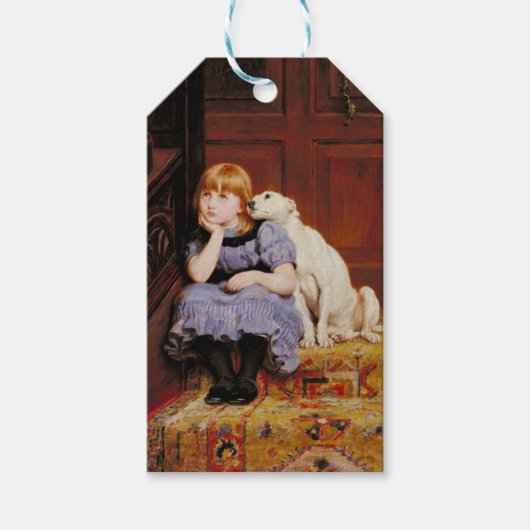 Sympathie (door Briton Riviere) Cadeaulabel (Voorkant)