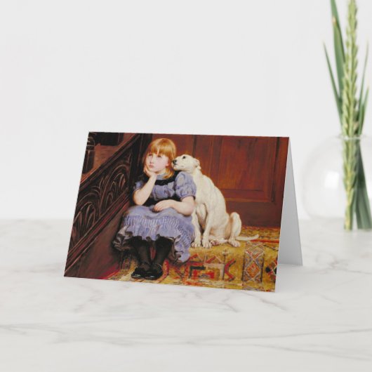 Sympathie (door Briton Riviere) Kaart (Voorkant)