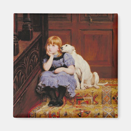 Sympathie (door Briton Riviere) Magneet (Voorkant)