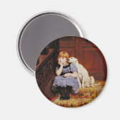 Sympathie (door Briton Riviere) Magneet (Voorkant / Achterkant)