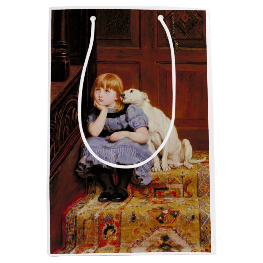 Sympathie (door Briton Riviere) Medium Cadeauzakje (Voorkant)