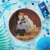 Sympathie (door Briton Riviere) Papieren Bordje (Feest)