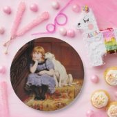 Sympathie (door Briton Riviere) Papieren Bordje (Feest)