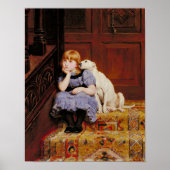 Sympathie (door Briton Riviere) Poster (Voorkant)