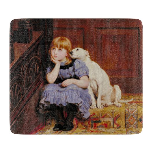 Sympathie (door Briton Riviere) Snijplank (Voorkant)
