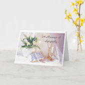 Sympathie een Bericht van Sympathie Kaart (Gele Bloem)