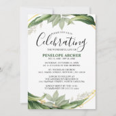 Sympathie Elegant Botanisch Foliage Memorial Kaart (Voorkant)