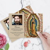 Sympathie Elegant Guadalupe Uitvaart Dank u kaarte Bedankkaart