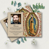 Sympathie Elegant Guadalupe Uitvaart Dank u kaarte Bedankkaart