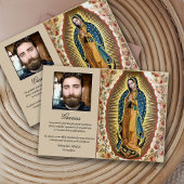Sympathie Elegant Guadalupe Uitvaart Dank u kaarte Bedankkaart