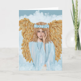 Sympathie en condoleances Kaart met Angel