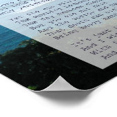 Sympathie en Grief Poem- Zee Hawaii Poster (Hoek)