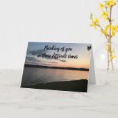 ***SYMPATHIE*** EN HIER VOOR JOU IN MOEILIJKE TIJD KAART (Gele Bloem)