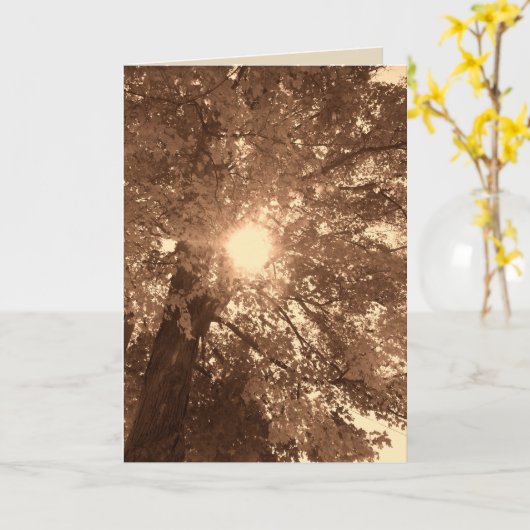 sympathie en hoop kaart (Gele Bloem)