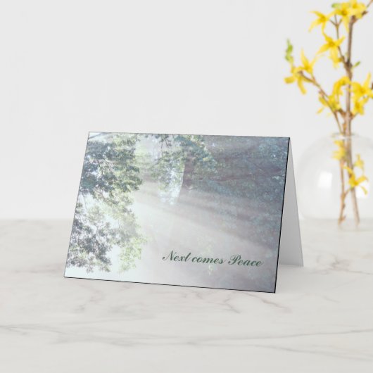 Sympathie en vrede kaart (Gele Bloem)