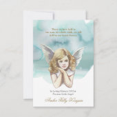 Sympathie Engel Foto Begrafenis Dank u Kaarten (Voorkant)