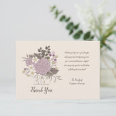 Sympathie erkenning Floral Bedankkaart (Staand voorkant)