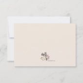 Sympathie erkenning Floral Bedankkaart (Achterkant)