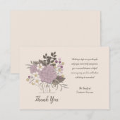 Sympathie erkenning Floral Bedankkaart (Voorkant / Achterkant)