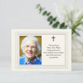 Sympathie Erkenning met foto Kaart (Staand voorkant)