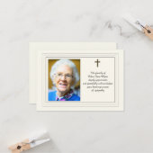 Sympathie Erkenning met foto Kaart (Voorkant / Achterkant in situ)