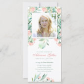 Sympathie Eucalyptus Foto Begrafenis Dank u kaart (Voorkant)