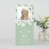 Sympathie Eucalyptus Foto Begrafenis Dank u kaart (Staand voorkant)