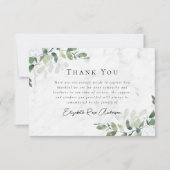 Sympathie Eucalyptus Funeral Bedankkaart (Voorkant)