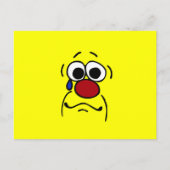 Sympathie Face Grumpey Briefkaart (Voorkant)