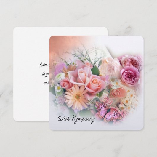 Sympathie Flat Kaart (Voorkant / Achterkant)