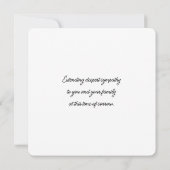 Sympathie Flat Kaart (Achterkant)