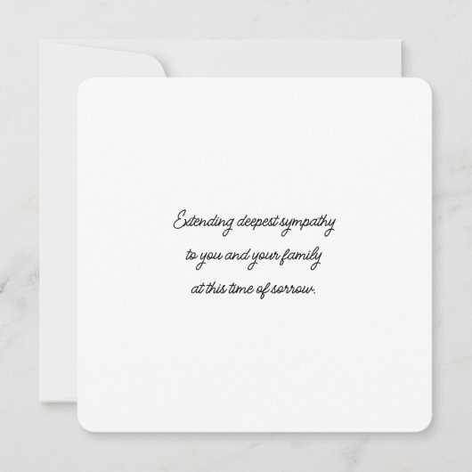 Sympathie Flat Kaart (Achterkant)