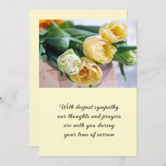 Sympathie Flat Kaart (Voorkant / Achterkant)