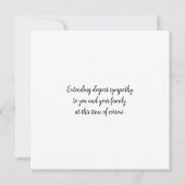 Sympathie Flat Kaart (Achterkant)