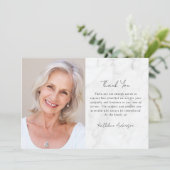 Sympathie foto begrafenis bedankkaart (Staand voorkant)