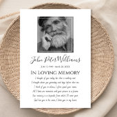 Sympathie foto begrafenis bedankkaart