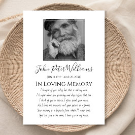 Sympathie foto begrafenis bedankkaart