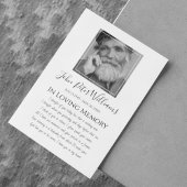 Sympathie foto begrafenis bedankkaart