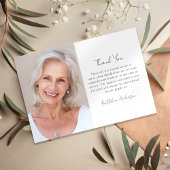 Sympathie foto begrafenis bedankkaart