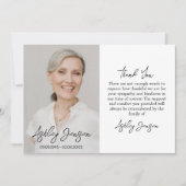 Sympathie Foto Begrafenis Dank je kaart (Voorkant)