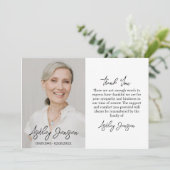 Sympathie Foto Begrafenis Dank je kaart (Staand voorkant)