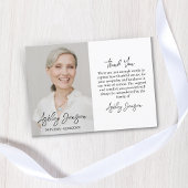 Sympathie Foto Begrafenis Dank je kaart