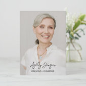 Sympathie Foto Begrafenis Dank je kaart (Staand voorkant)