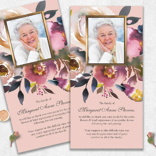 Sympathie Foto Bloemen Begrafenis Dank u Kaarten