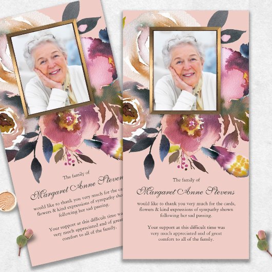 Sympathie Foto Bloemen Begrafenis Dank u Kaarten